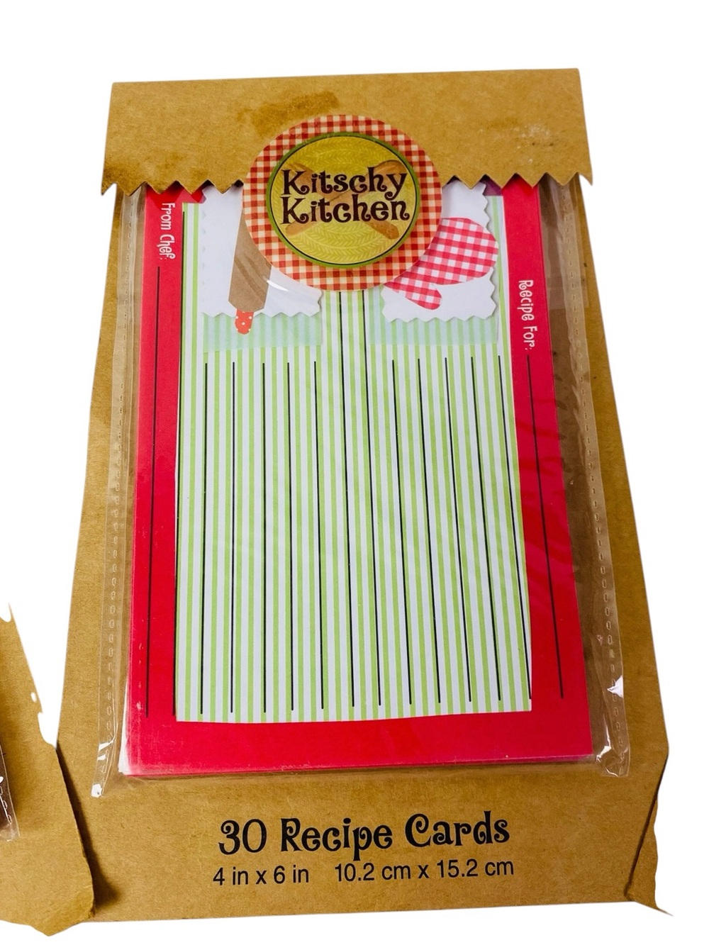 Kitschy Kitchen Set Of 3 Retro Themed Recipe Cards 4“ x 6“